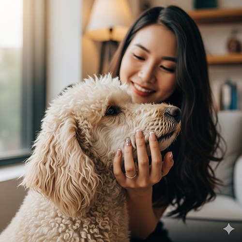 Đặc điểm lông chó Poodle – xoăn tự nhiên, mọc liên tục, ít rụng lông và ít gây dị ứng