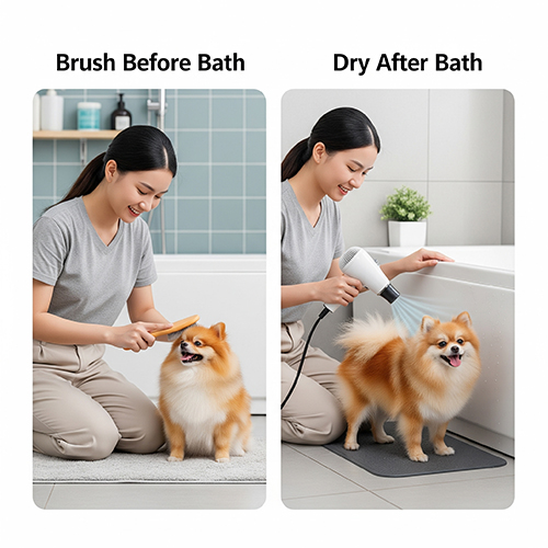 Lưu ý khi tắm cho chó Phốc sóc bằng sữa tắm chuyên dụng