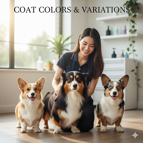 Màu lông chó Corgi – đỏ trắng, sable, tricolor và biến thể blue merle độc đáo