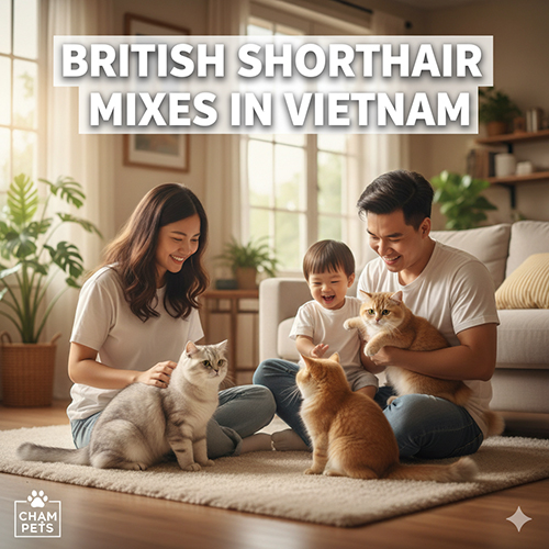 Mèo Anh lông ngắn lai – Các giống mèo British Shorthair mix phổ biến tại Việt Nam