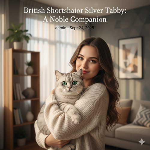 Mèo Anh lông ngắn silver tabby (British Shorthair Silver Tabby) sang trọng và quý phái