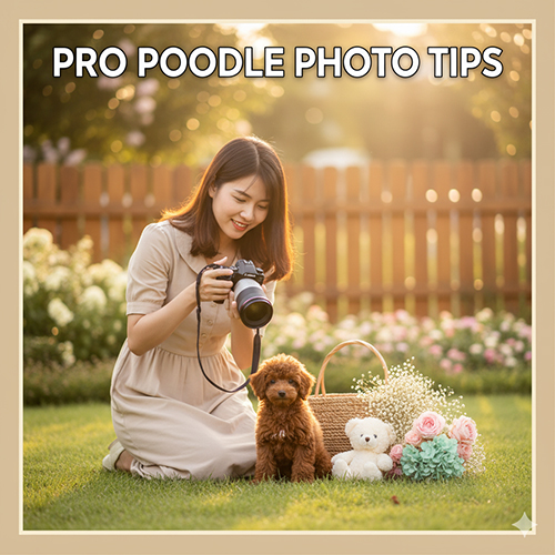 Mẹo chụp ảnh chó Poodle con đẹp, dễ thương và lung linh