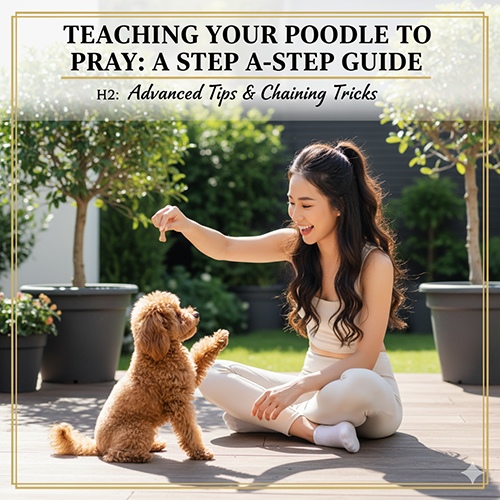 Mẹo nâng cao và ghép chuỗi trick khi dạy chó Poodle lạy