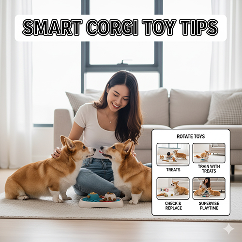 Mẹo sử dụng đồ chơi cho chó Corgi hiệu quả và an toàn