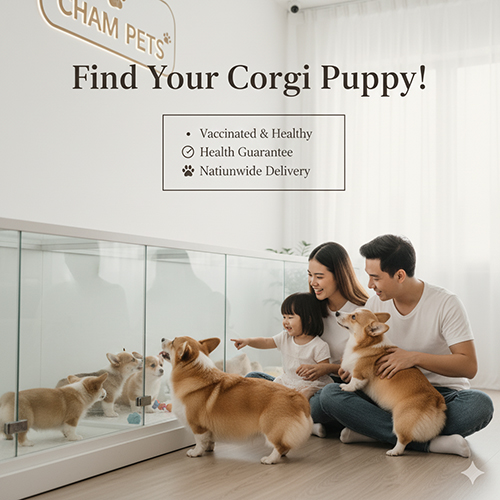 CTA cuối bài: mua chó Corgi con tại Chạm Pets, bé khỏe mạnh, đã tiêm phòng, bảo hành sức khỏe và giao hàng toàn quốc.