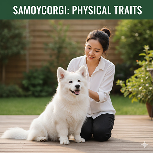 Ngoại hình Corgi lai Samoyed – cân nặng, chiều cao, màu lông & dáng vóc