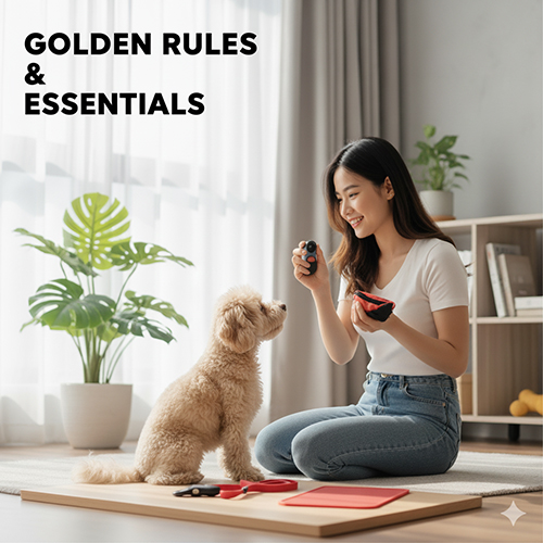 Nguyên tắc vàng và dụng cụ cần có để huấn luyện chó Poodle hiệu quả