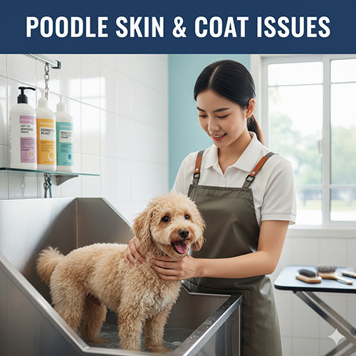 Nhóm bệnh da và lông ở chó Poodle – viêm da dị ứng, nấm da, ký sinh trùng ngoài da
