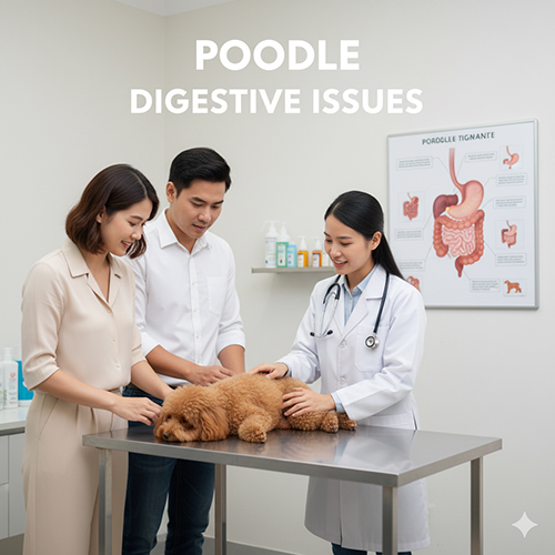 Nhóm bệnh tiêu hóa ở chó Poodle – tiêu chảy, nôn ói, rối loạn đường ruột