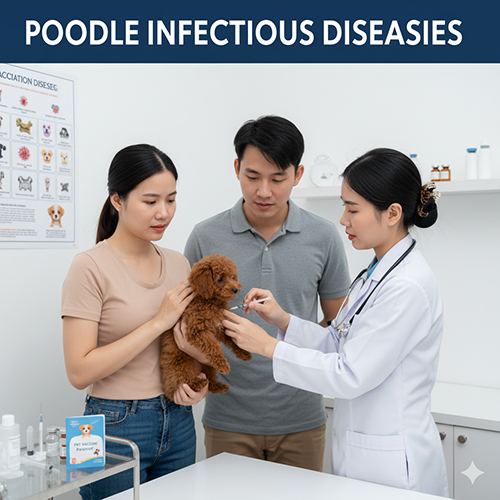 Nhóm bệnh truyền nhiễm ở chó Poodle – Parvo, Care và các bệnh nguy hiểm khác