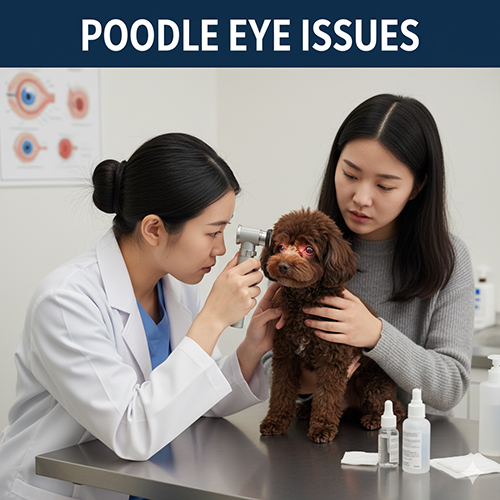 Nhóm bệnh về mắt ở chó Poodle – viêm kết mạc, chảy nước mắt, đau mắt đỏ