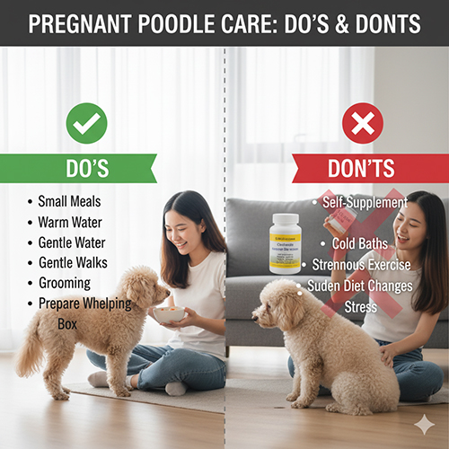 Những việc nên và không nên khi chăm sóc chó Poodle 🐩 mang thai
