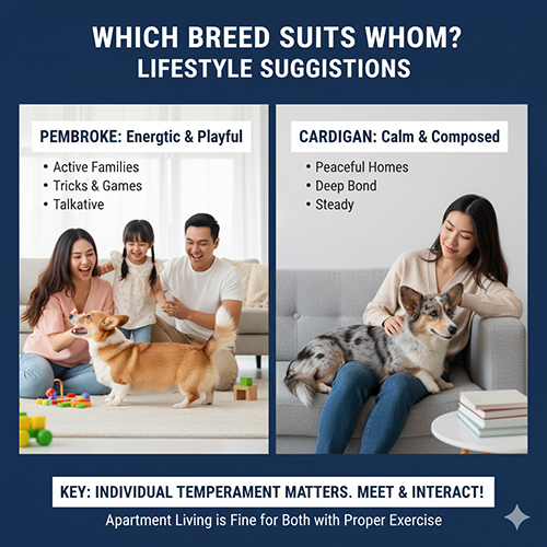 Pembroke vs Cardigan Corgi – gợi ý chọn giống phù hợp với lối sống gia đình