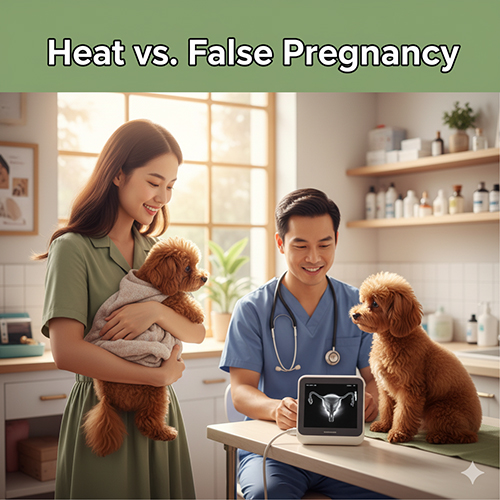 Phân biệt chó Poodle động dục và mang thai giả – dấu hiệu nhận biết chính xác