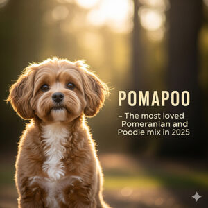 Pomapoo – chó lai giữa Phốc Sóc và Poodle, giống chó lai được yêu thích nhất 2025