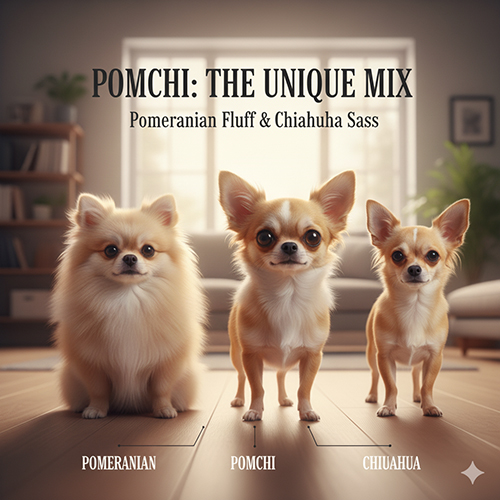 Pomchi – chó Phốc Sóc lai Chihuahua nhỏ nhắn, cá tính và đáng yêu