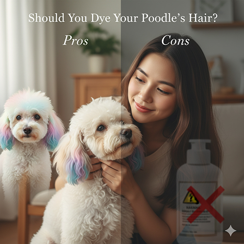 So sánh ưu và nhược điểm khi nhuộm lông chó Poodle với màu pastel nổi bật