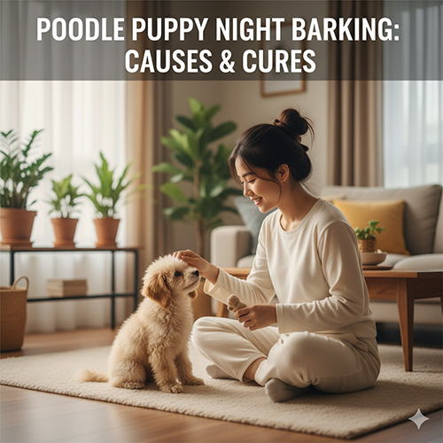 Poodle con sủa đêm – nguyên nhân và cách huấn luyện để ngủ ngoan