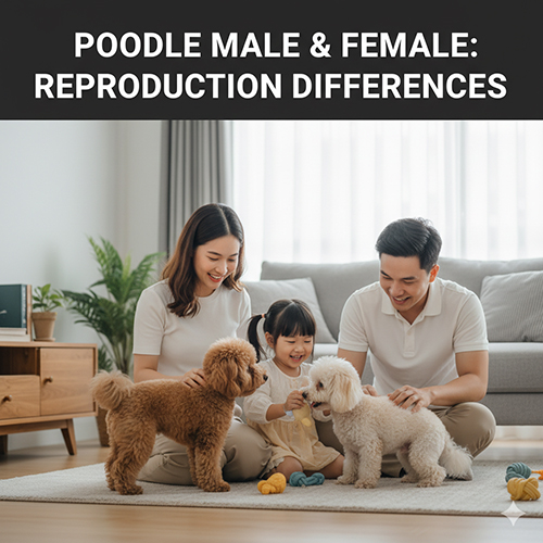 Poodle đực và cái – Khác biệt trong sinh sản và chu kỳ động dục
