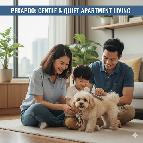 Poodle lai Bắc Kinh (Pekapoo) – chú chó nhỏ dịu dàng, yên tĩnh, phù hợp sống trong căn hộ cùng gia đình trẻ