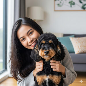 Chó Poodle Phantom – bộ lông hai màu độc đáo và hiếm gặp, dáng sang trọng, thông minh và dễ thương