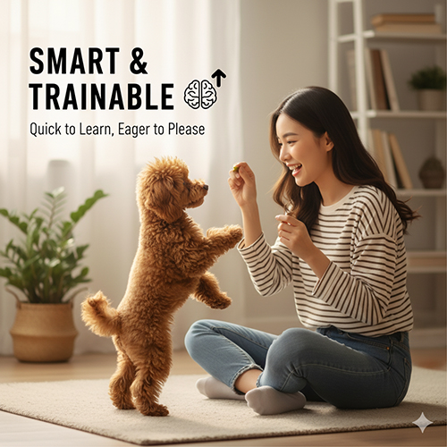 Poodle thông minh và dễ dạy bảo – học nhanh, vâng lời, lanh lợi