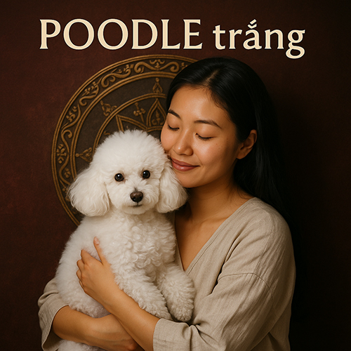 Poodle trắng – Ý nghĩa phong thủy hành Kim, hợp mệnh Kim và Thủy