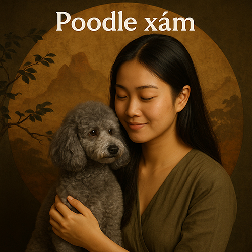 Poodle xám – Ý nghĩa phong thủy hành Kim và Thủy, hợp mệnh Kim và Thủy