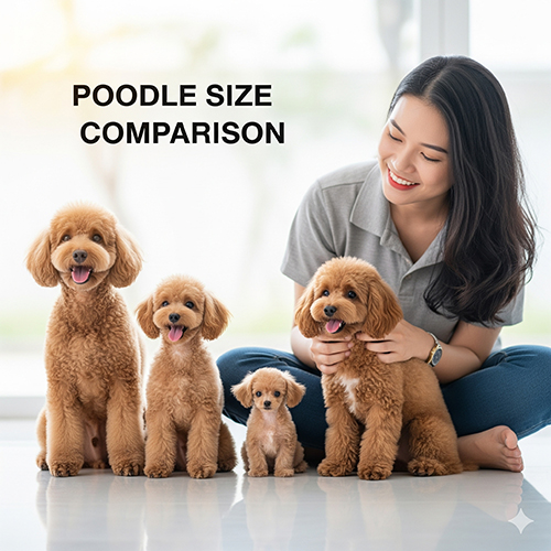 So sánh Toy, Tiny, Teacup và Mini Poodle – cân nặng, công nhận, rủi ro sức khỏe, độ dễ nuôi