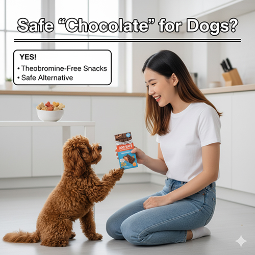 Socola an toàn cho chó Poodle – Snack hương socola không chứa theobromine