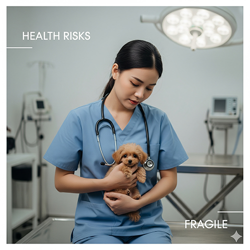 Sức khỏe và rủi ro thường gặp ở Teacup Poodle – hạ đường huyết, xương giòn, bệnh di truyền