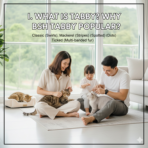 Giải thích tabby là gì và lý do mèo Anh lông ngắn tabby được yêu thích