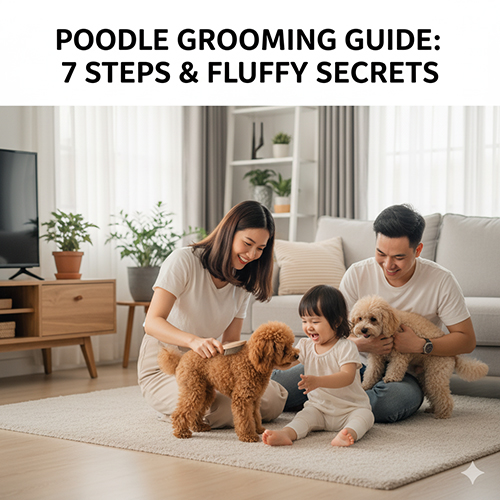 Tắm cho chó Poodle đúng chuẩn: quy trình 7 bước và bí quyết sấy dựng lông bồng bềnh