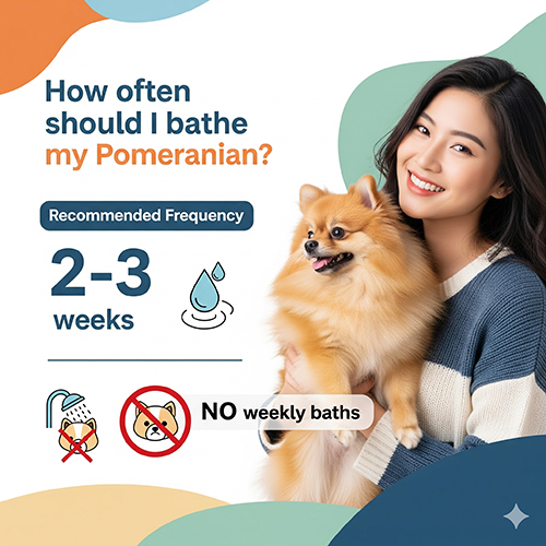 Tần suất tắm cho chó Phốc Sóc hợp lý là 2–3 tuần một lần để giữ lông khỏe đẹp