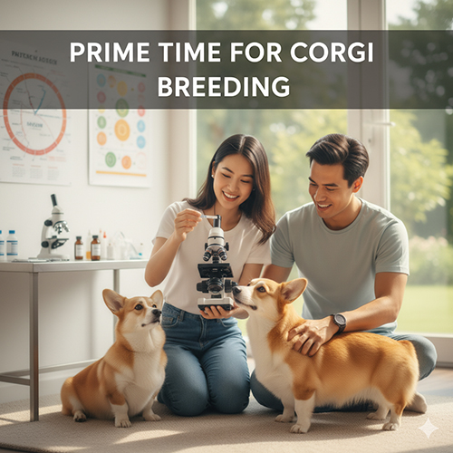 Thời điểm vàng phối giống chó Corgi, ngày 9–14 trong kỳ động dục và cách xác định chính xác