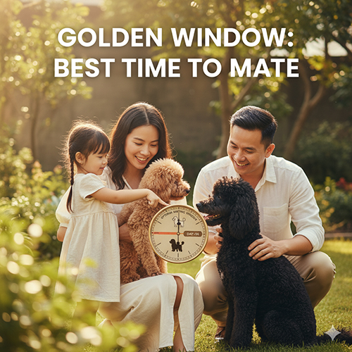 Thời điểm vàng phối giống chó Poodle 🐩 – ngày 9–14 của chu kỳ