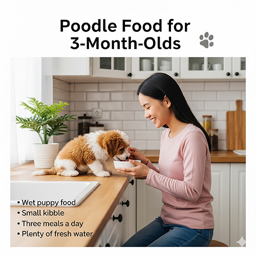 Thức ăn cho Poodle 3 tháng tuổi – gợi ý thực đơn chi tiết cho bé khỏe mạnh