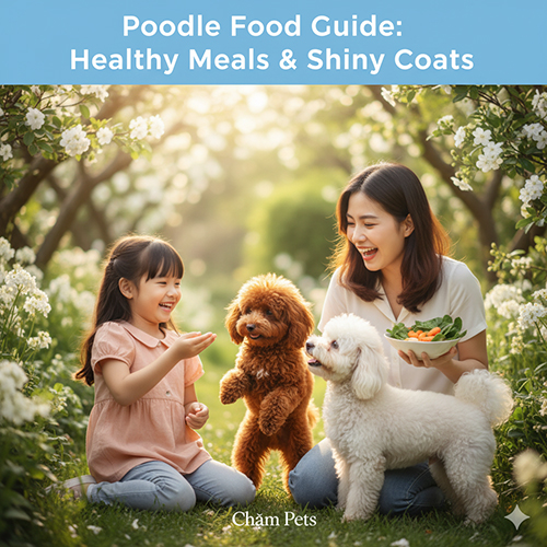 Thức ăn cho Poodle – Thực đơn cân bằng giúp Poodle khỏe mạnh và lông đẹp