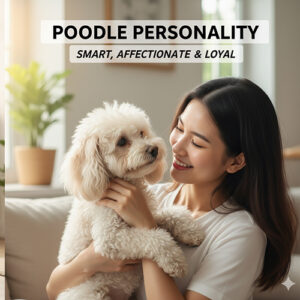 Tính cách chó Poodle – Thông minh, tình cảm và quấn quýt chủ