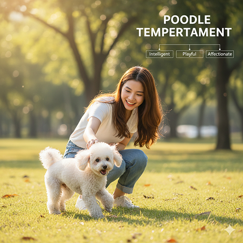Tính cách chó Poodle – thông minh, tình cảm, dễ huấn luyện và thân thiện