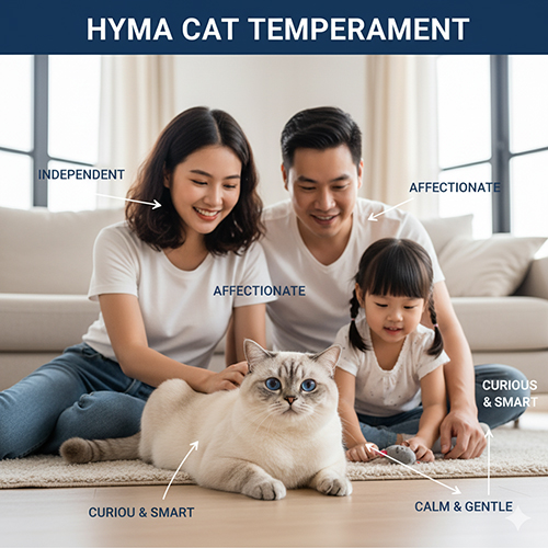 Tính cách mèo Anh lông ngắn Hyma hiền lành, thông minh và dễ thích nghi
