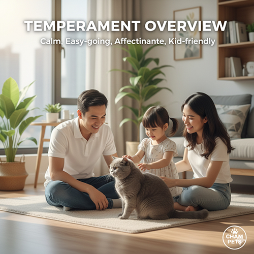 Tính cách mèo Anh lông ngắn – điềm đạm, hiền lành, dễ nuôi, thân thiện với trẻ nhỏ