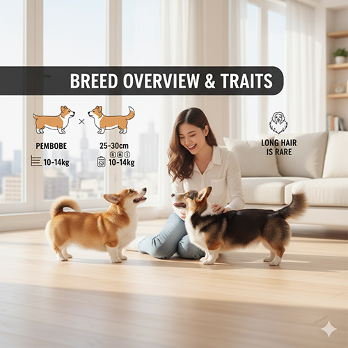 Tổng quan & đặc điểm giống chó Corgi – Pembroke và Cardigan, cân nặng, chiều cao, lông dài hiếm