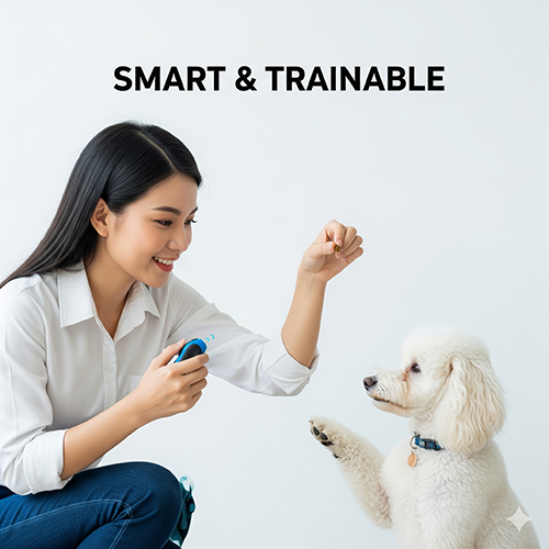Toy Poodle thông minh, dễ huấn luyện, học nhanh và thân thiện với gia đình