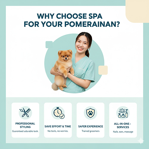 Ưu điểm khi đưa chó Phốc Sóc đến spa grooming – đẹp, an toàn, tiết kiệm công sức, nhiều dịch vụ kèm theo