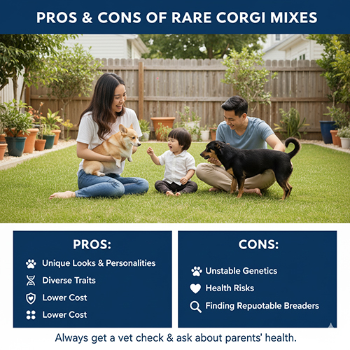 Ưu & ❌ nhược điểm của các dòng Corgi lai hiếm – ngoại hình độc đáo, gen không ổn định