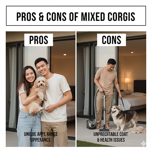Ưu & nhược điểm khi nuôi Corgi lai