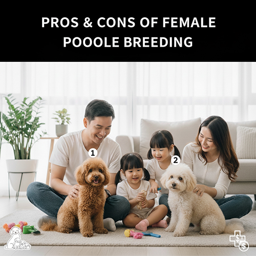 Ưu và nhược điểm khi nuôi Poodle cái để sinh sản và chăm sóc con non