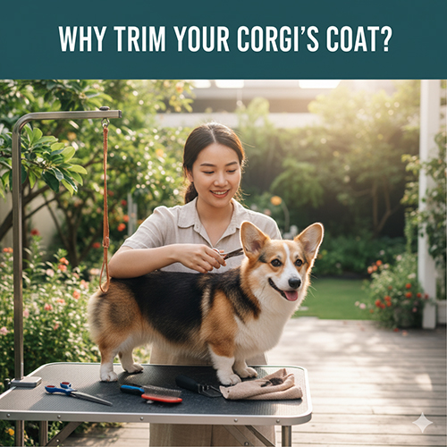 Lý do cần cắt tỉa lông cho chó Corgi để giữ vệ sinh, ngăn rối lông, tăng thẩm mỹ và bảo vệ sức khỏe
