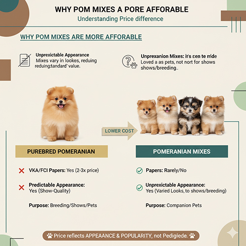 Vì sao chó Phốc Sóc lai rẻ hơn Pom thuần chủng – khác biệt giấy tờ, ngoại hình và mục đích nuôi